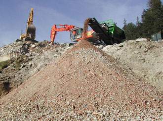 Frantumatore trituratore inerti