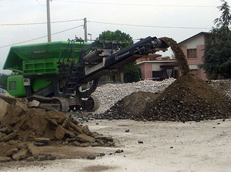 Frantumatore trituratore inerti